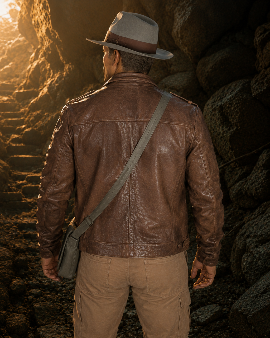 Hollywood Jackets Mortal Kombat 1 Johnny Cage Brown Leather Jacket