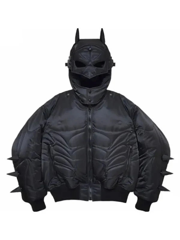 Hollywood Jackets Memento Mori Batman Black Bomber Jacket