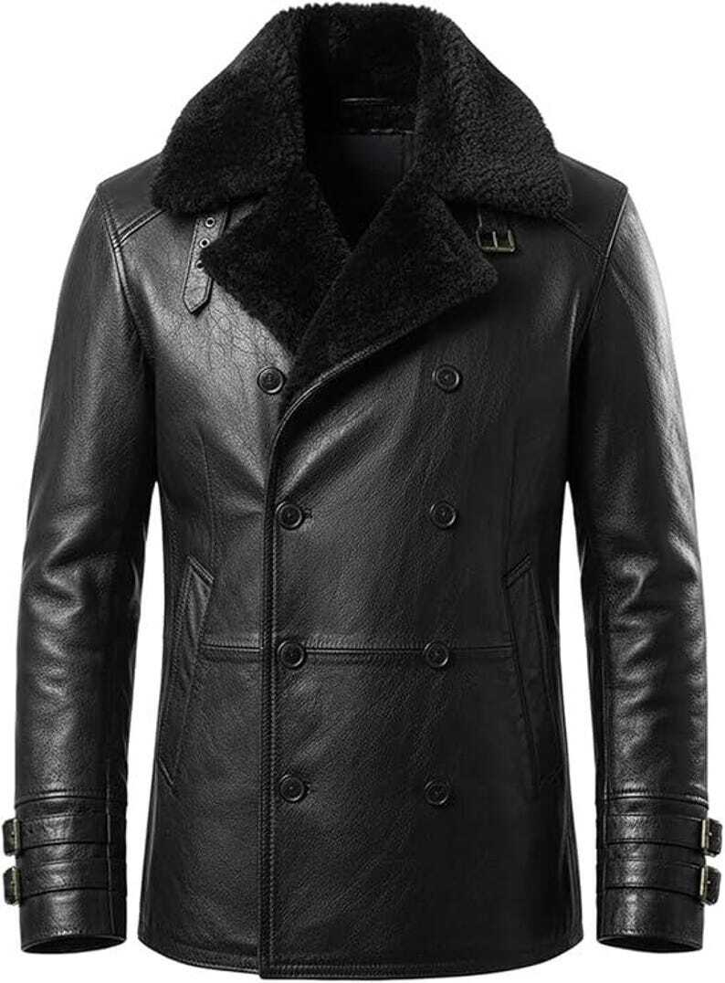 Hollywood Jacket Leon S. Kennedy Inspired Premium Black Leather Bomber Jacket