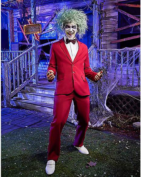 Hollywood Jackets Beetlejuice Style Red Tuxedo Suit