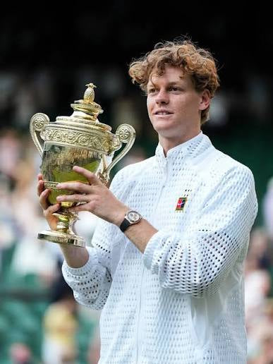 Premium White Knit Zip Jacket – Tennis Champion Inspired Edition