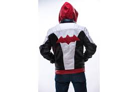 Gamer Style Red Hood Leather Costume Jacket