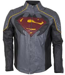 Batman Vs Superman Grey Leather Jacket