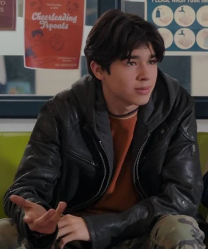 Isaac Garcia My Life with the Walter Boys Black Leather Jacket