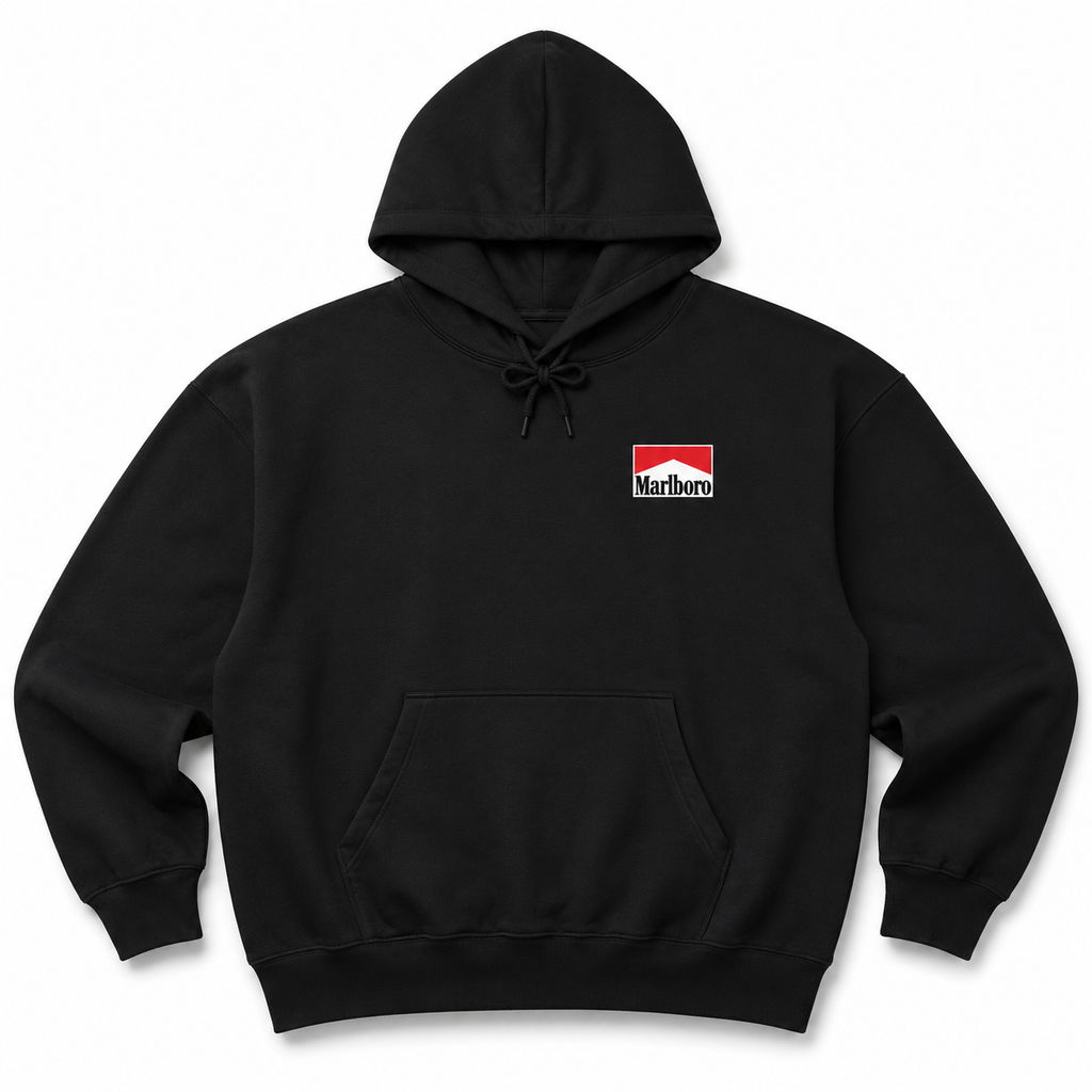 Black Marlboro Racing Team Pullover Hoodie