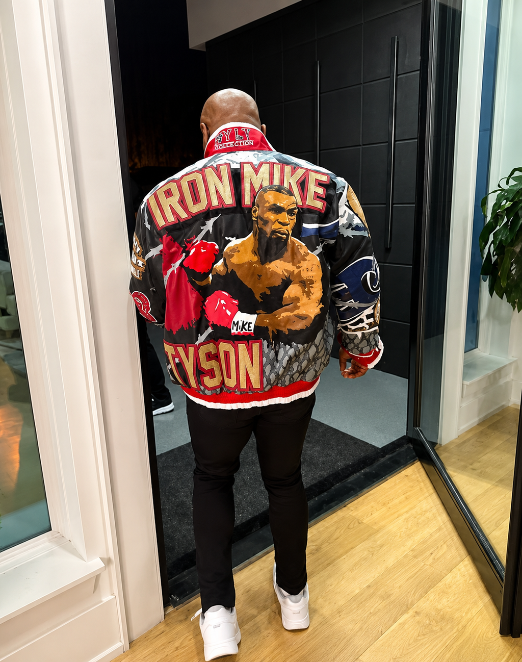 Iron Mike Tyson Faux Leather Varsity Jacket