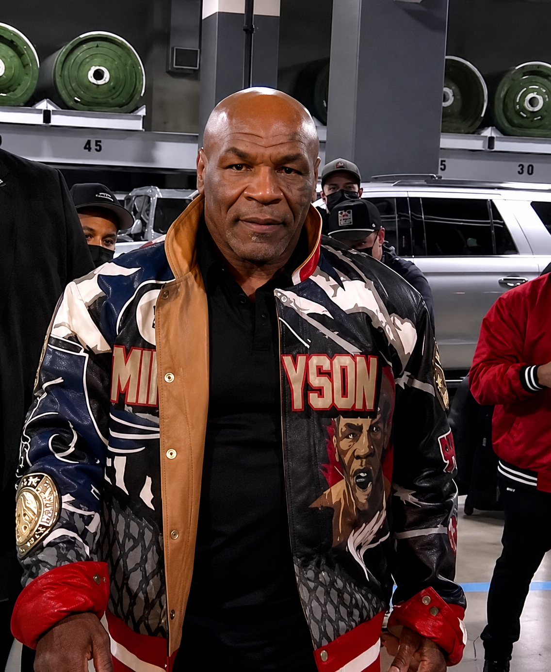 Iron Mike Tyson Faux Leather Varsity Jacket