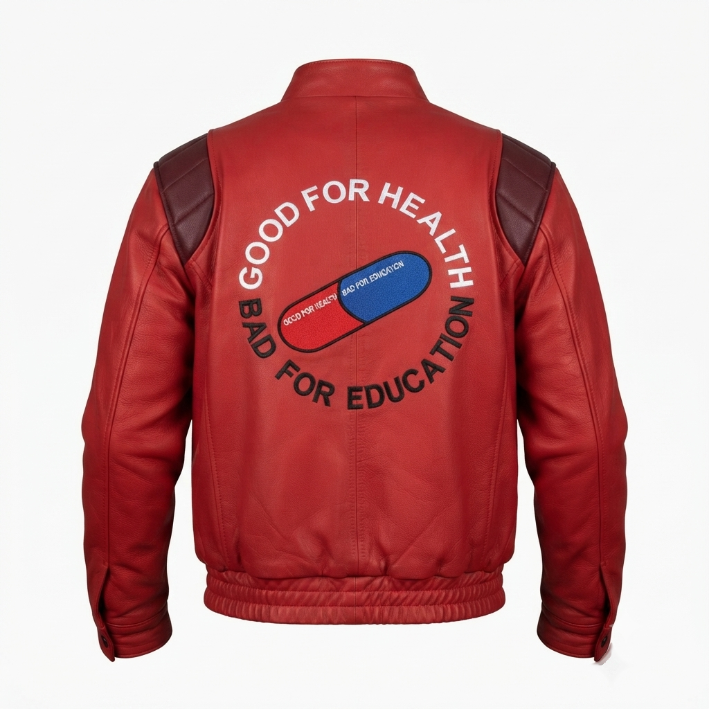 Men's Akira Kaneda Vintage Red Real Leather Jacket – Premium Biker Motorcycle Style