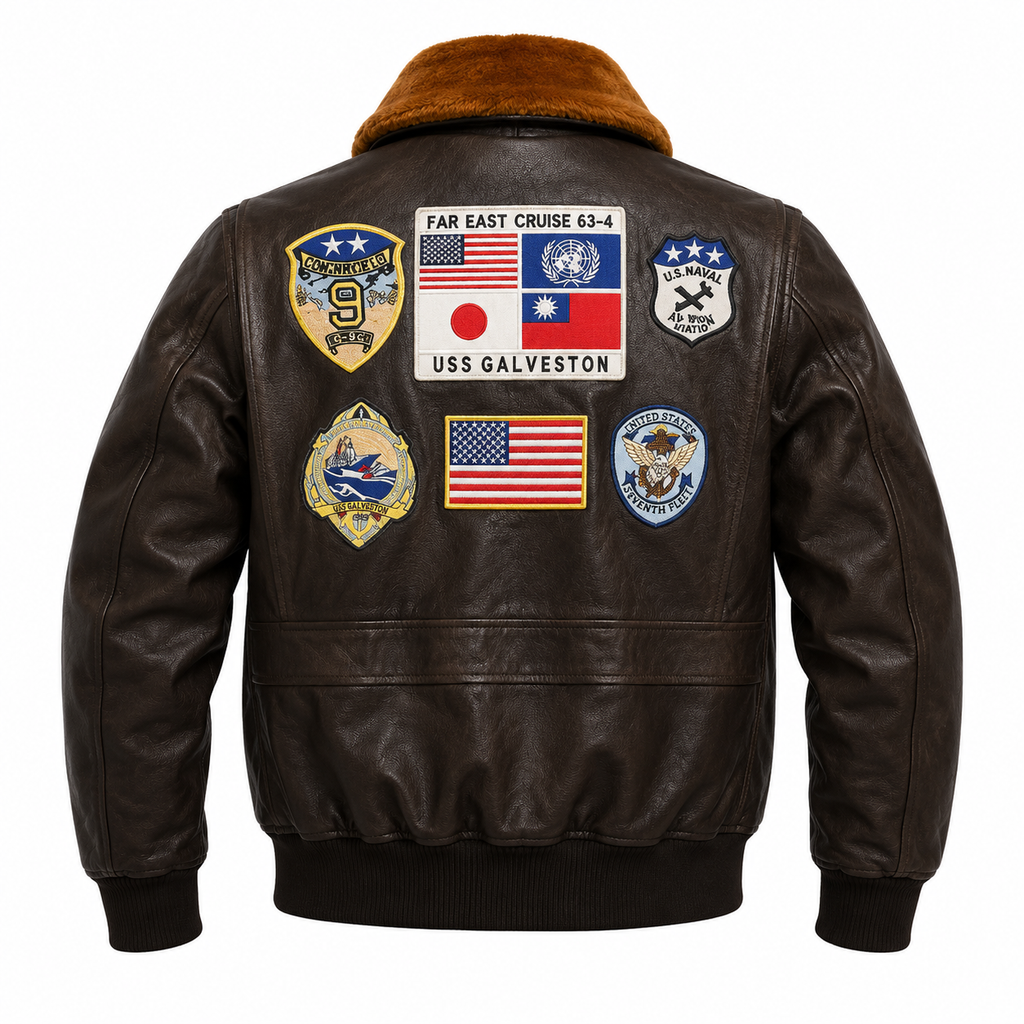 Classic Top Gun Tom Cruise Leather Jacket – Brown