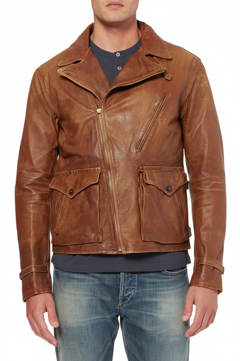 Hollywood Jackets Andy Samberg Brooklyn Nine-Nine S04 Brown Leather Jacket