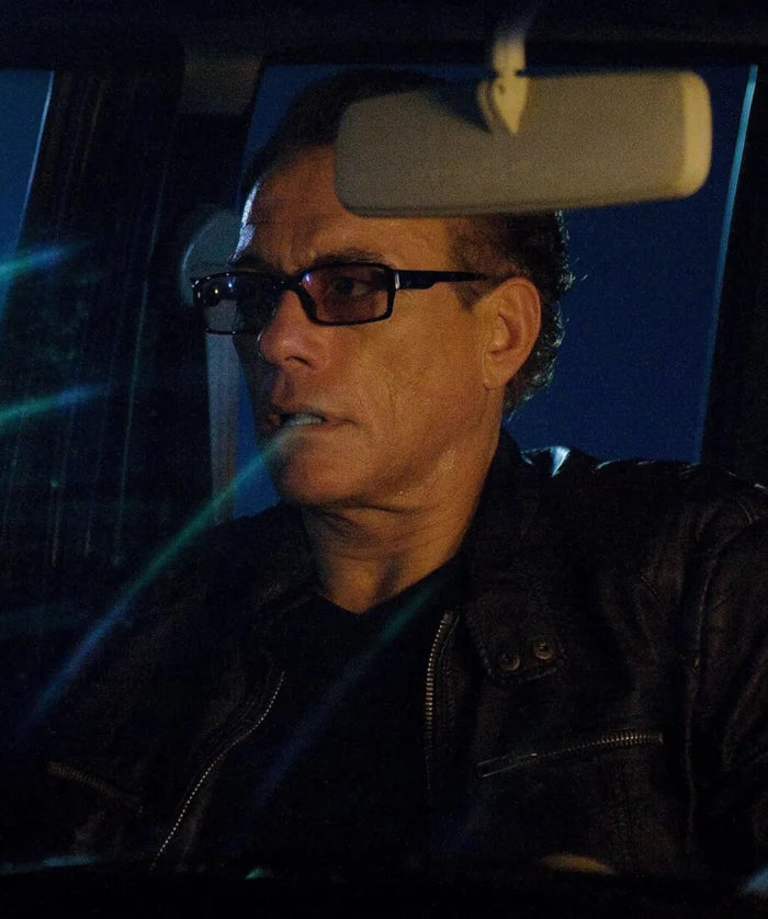 Men’s Black Leather Jacket Inspired by Jean-Claude Van Damme