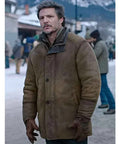 The Last of Us Joel Miller Brown Shearling Leather Jacket - photo 2