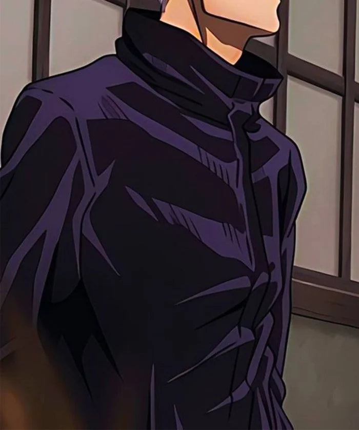 Jujutsu Kaisen Satoru Gojo Jacket Outfit – Anime Cosplay High Collar Jacket