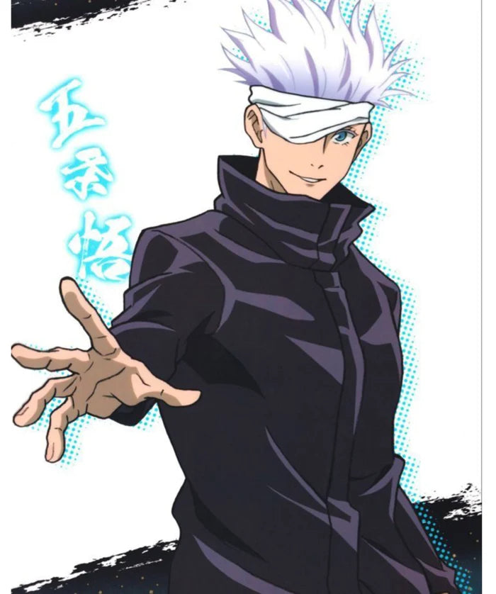 Jujutsu Kaisen Satoru Gojo Jacket Outfit – Anime Cosplay High Collar Jacket