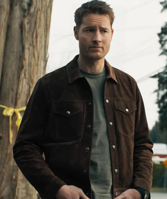 Justin Hartley Tracker Colter Shaw Brown Suede Leather Jacket
