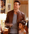 Hollywood Jackets Kevin Alejandro Lucifer Brown Leather Jacket