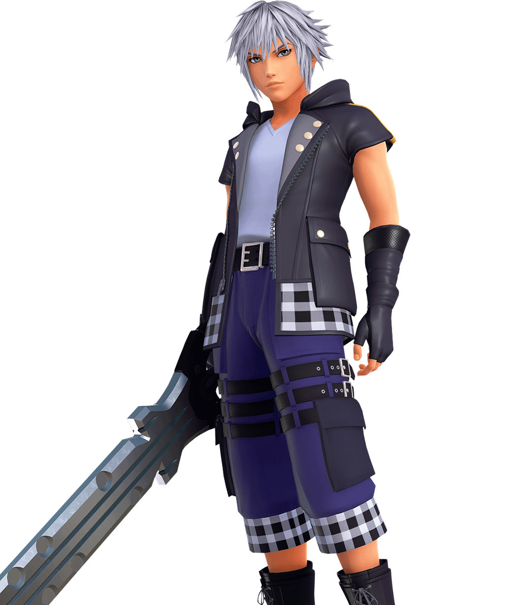 Kingdom Hearts III Riku Hooded Vest – Cosplay Sleeveless Leather Vest