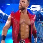 LA Knight WWE Money In The Bank Red Leather Vest