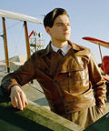 Hollywood Jackets Classic Brown Aviator Leather Jacket