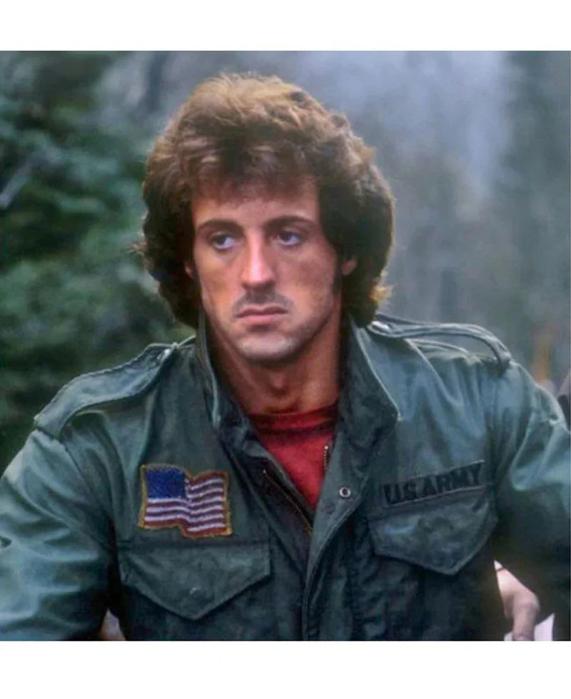 First Blood John Rambo Green Jacket