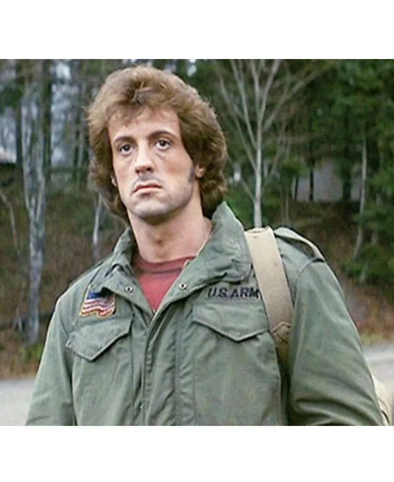 First Blood John Rambo Green Jacket