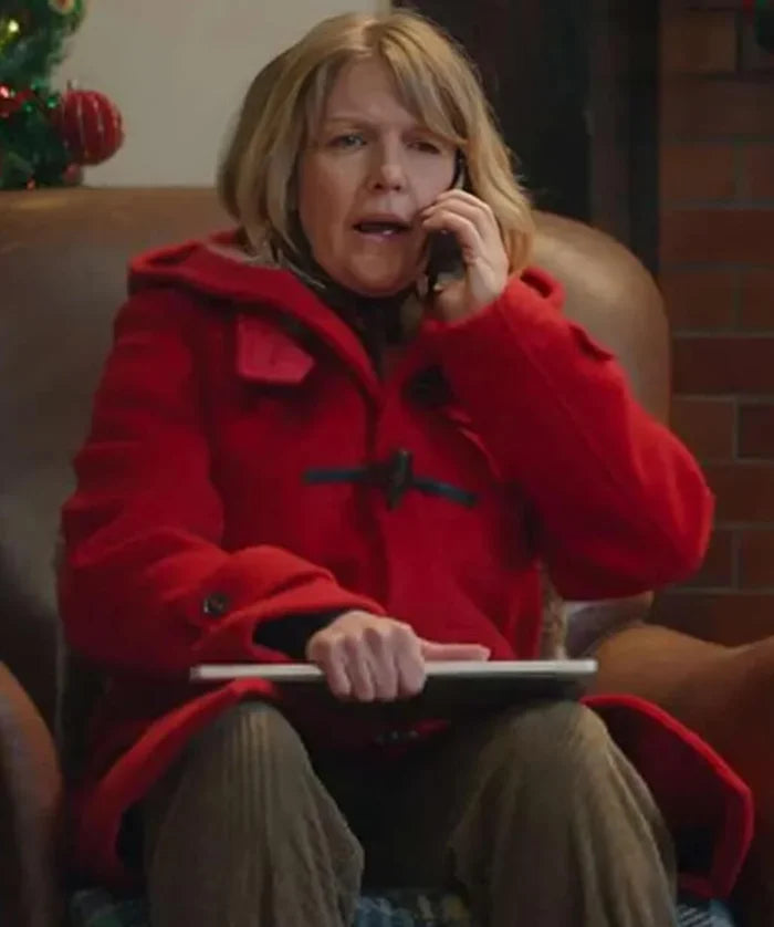 Hollywood Jackets Man Vs Baby 2025 Ashley Jensen Janet Red Coat