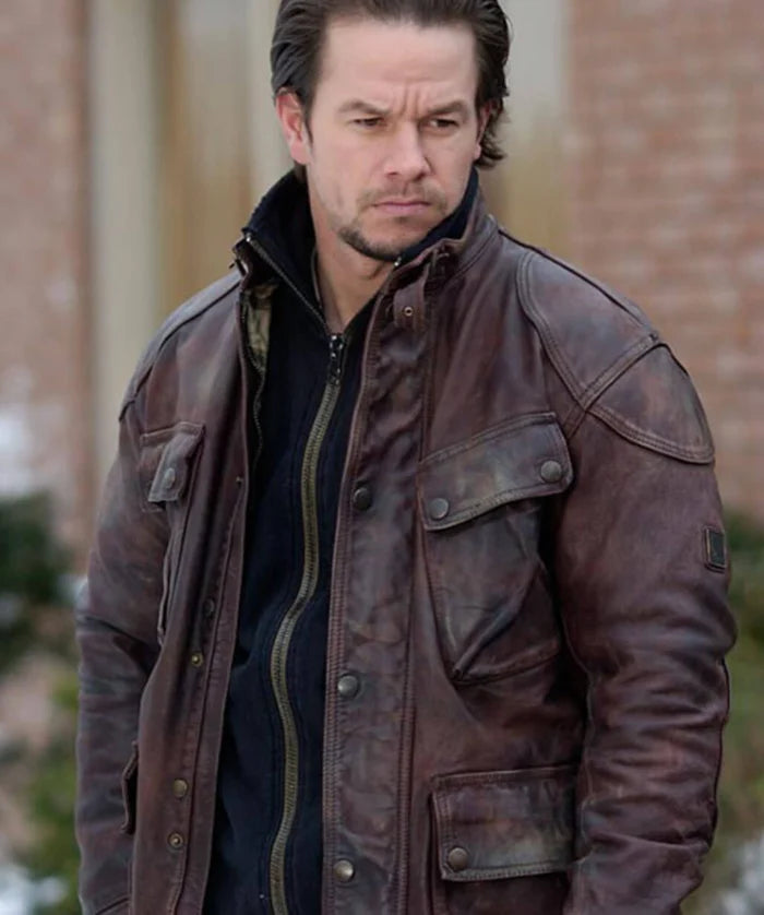 Mark Wahlberg Four Brothers Leather Jacket