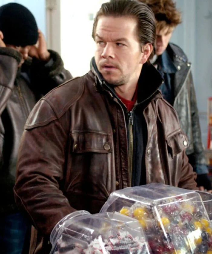 Mark Wahlberg Four Brothers Leather Jacket
