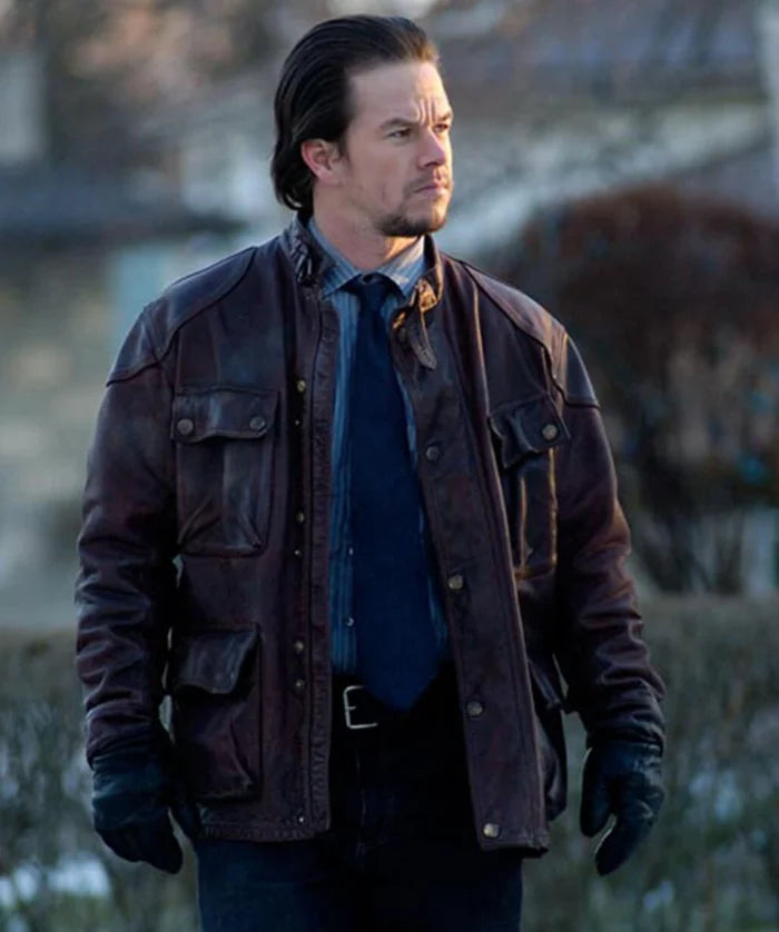 Mark Wahlberg Four Brothers Leather Jacket