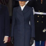 Presidential Chic Tailored Pastel Overcoat