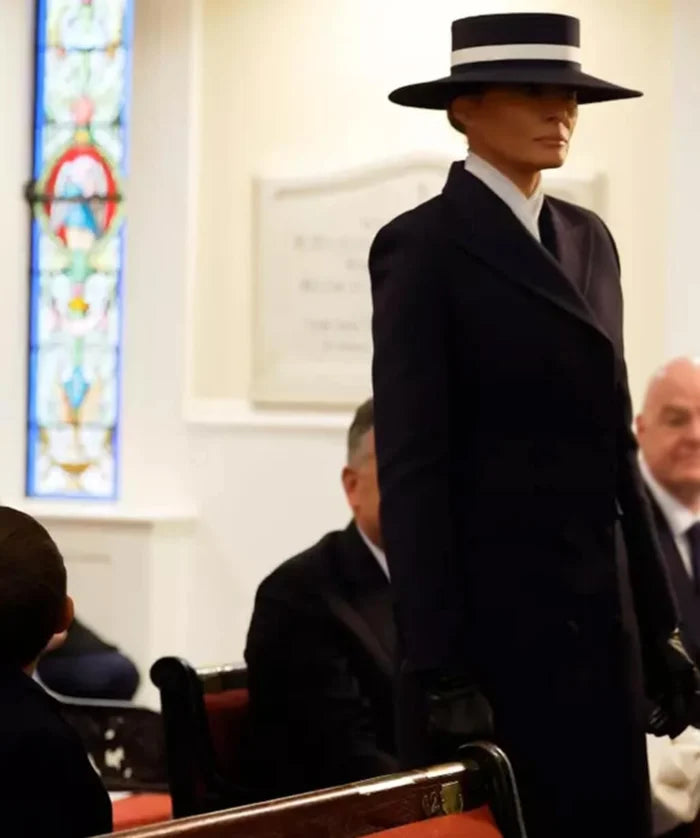 Presidential Chic Tailored Pastel Overcoat