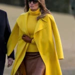 Melania Trump Yellow Wool Coat