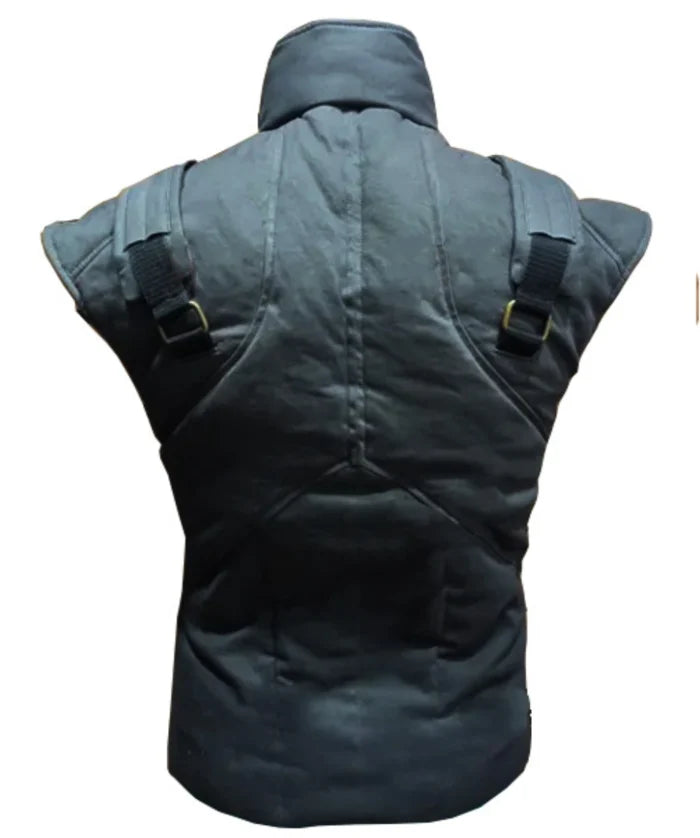 Tactical Solid Snake Style Leather Vest Costume