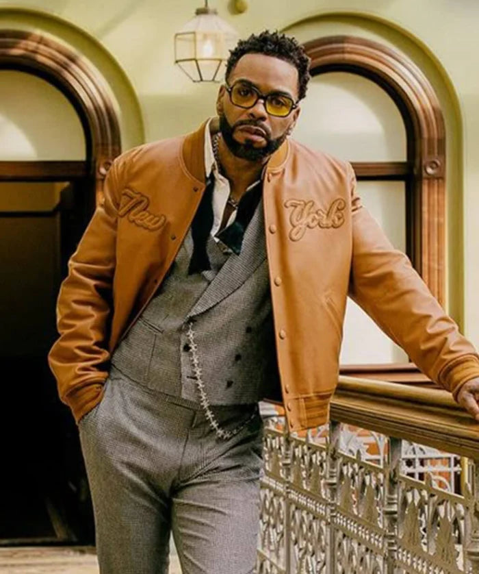 Premium Method Man Inspired Brown Leather Jacket