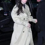 Mikey Madison Good Morning America 2025 Cotton Trench Coat