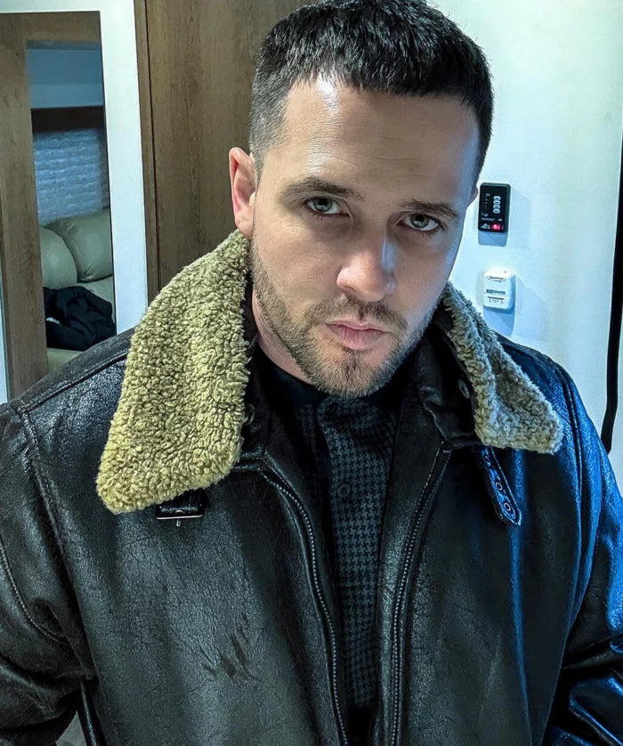Freddie Shaw MobLand Season 1 Brown Leather Jacket