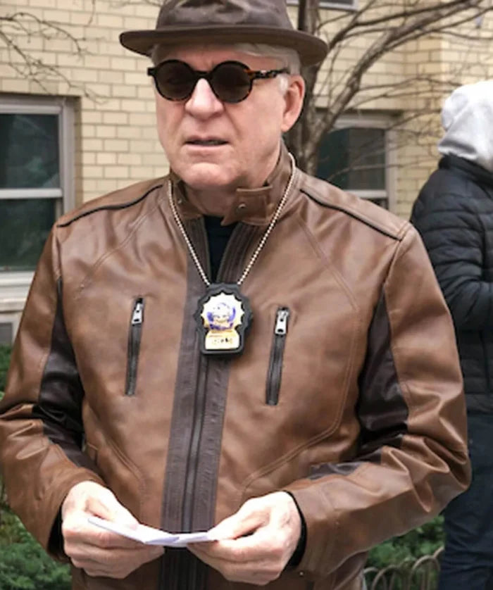 Steve Martin Leather Jacket from Only Murders in the Building