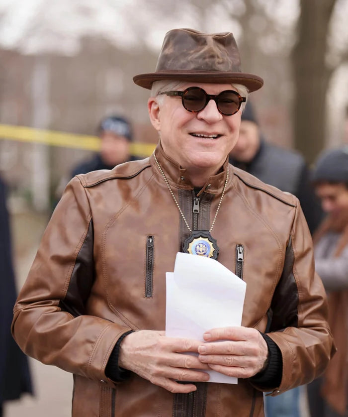 Steve Martin Leather Jacket from Only Murders in the Building