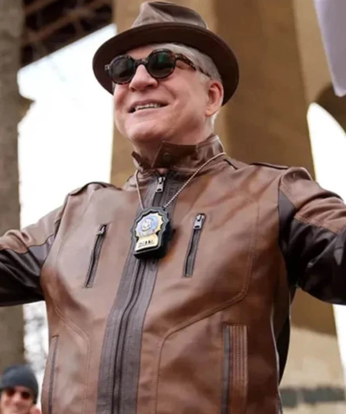 Steve Martin Leather Jacket from Only Murders in the Building