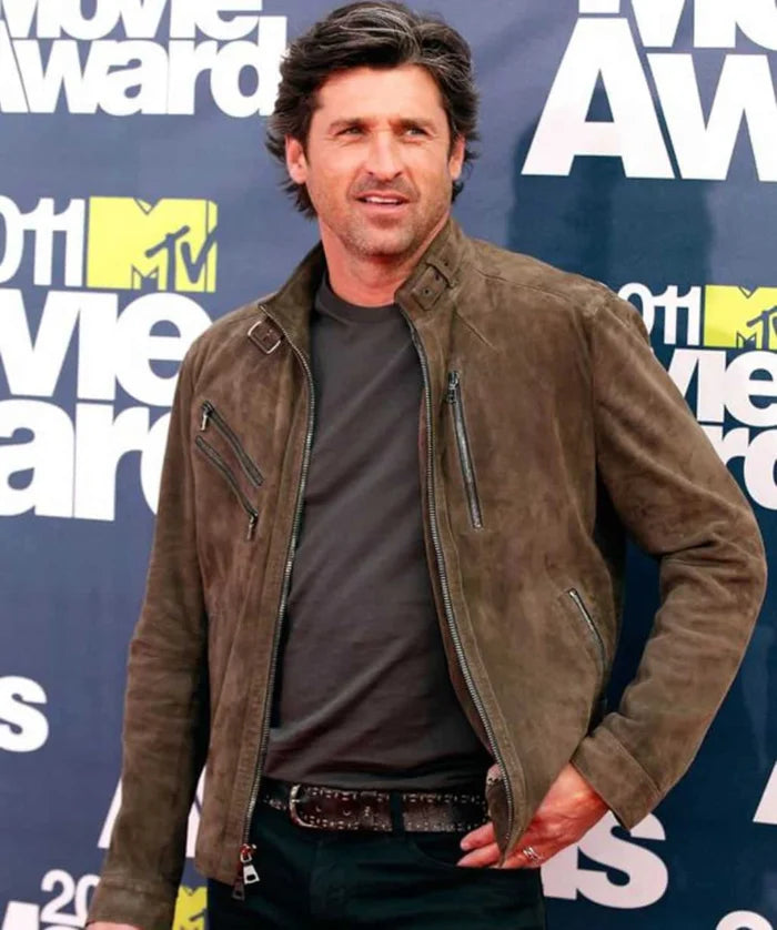 Patrick Dempsey Brown Leather Jacket