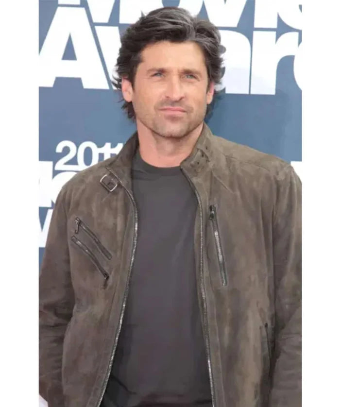 Patrick Dempsey Brown Leather Jacket