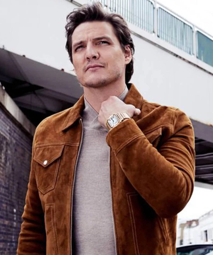 Classic Brown Suede Jacket – Pedro Pascal Style