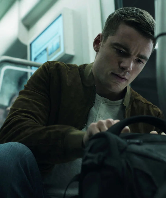 The Night Agent Peter Sutherland Inspired Suede Jacket