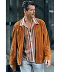 Pierce Brosnan The Matador Julian Noble Suede Leather Jacket