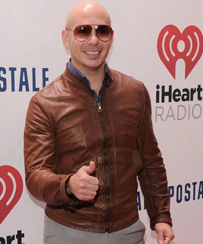 Pitbull Brown Leather Jacket