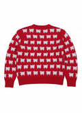 Hollywood Jacket Princess Diana Black Sheep Red Wool Sweater