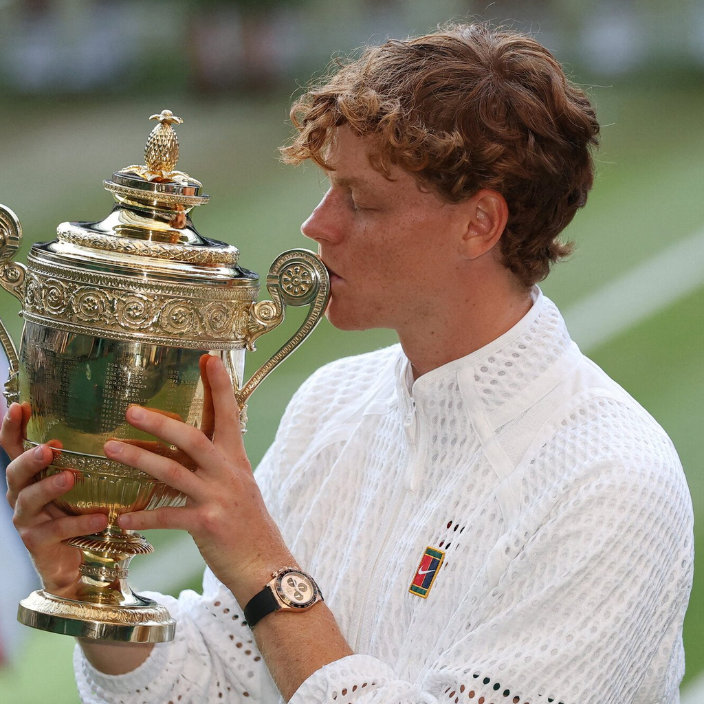 Premium White Knit Zip Jacket – Tennis Champion Inspired Edition