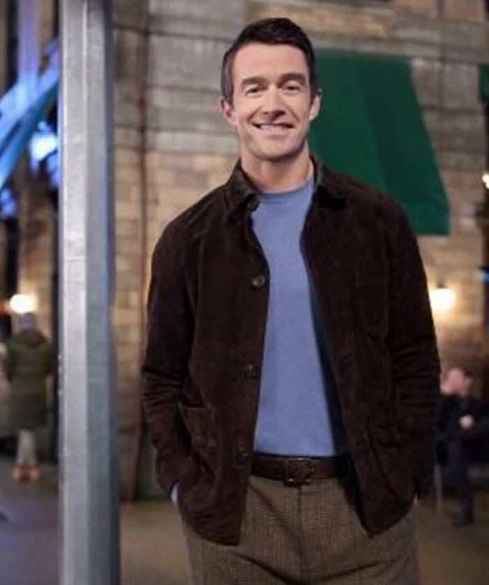 Robert Buckley An Unexpected Valentine Suede Jacket
