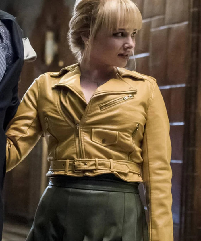 Hollywood Jackets Rosalind Dillon The Flash Biker Leather Jacket