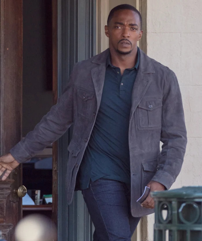Sam Wilson The Falcon and the Winter Soldier Suede Jacket